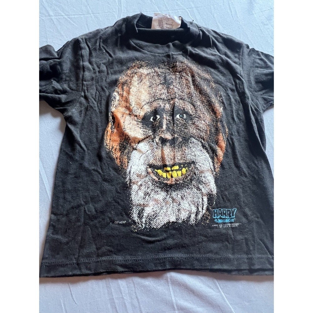Vintage 1991 Harry and the Hendersons Kids Short made in USA‎ Black Med Toddler